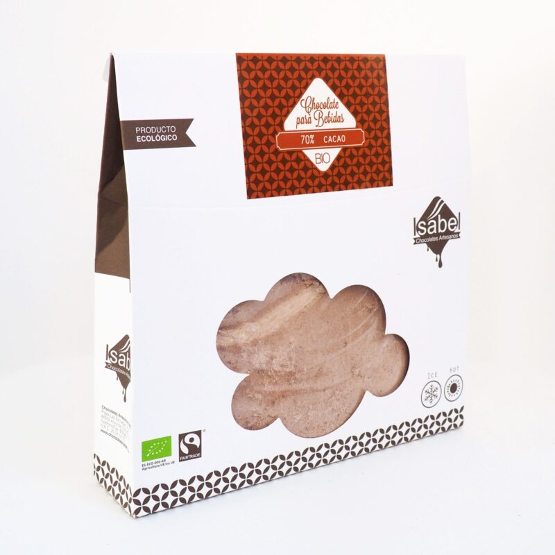 CHOCOLATE BIO&FT para preparar BEBIDAS 70% cacao
