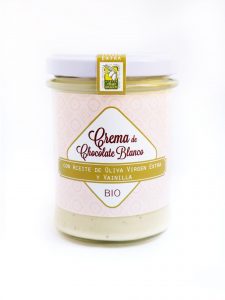 Crema Chocolate Blanco con Vainilla y AOVE, ECO BIO