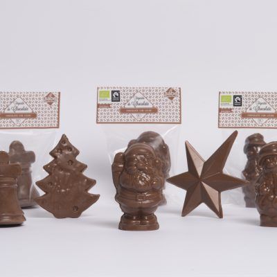Figurita navideña de Chocolate con Leche BIO