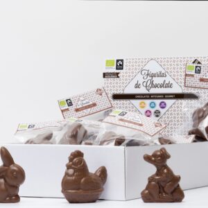 Figurita BIO&FT de Chocolate con LECHE, 30 g.