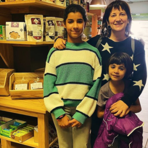 Isabel y familia en la Acequia