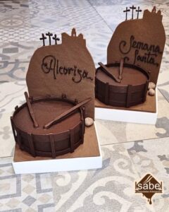 Tambor. Mona de Pascua de chocolate