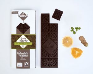 Tableta Chocolate Negro con Jengibre y Cíticos, ECO y BIO