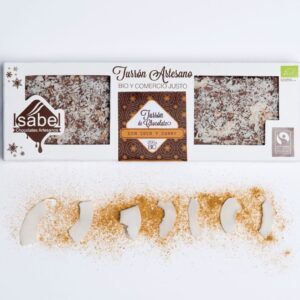 TURRÓN Artesano BIO&FT – Chocolate BLANCO con COCO y CURRY