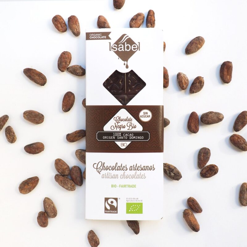 Tableta 100% Cacao Santo Domingo- BIO y Ecológica