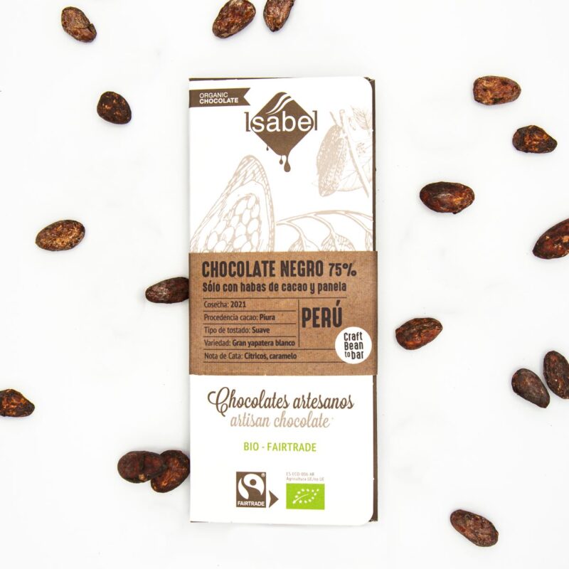 Tableta Chocolate BIO Bean To Bar NEGRO - Fairtrade