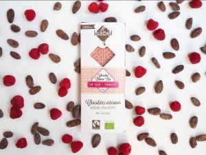 Tableta Chocolate Blanco, Yogur y Frambuesa - BIO y Ecológica