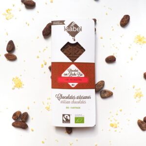 Tableta Chocolate con Leche y Petazetas de Limón BIO y FAIRTRADE