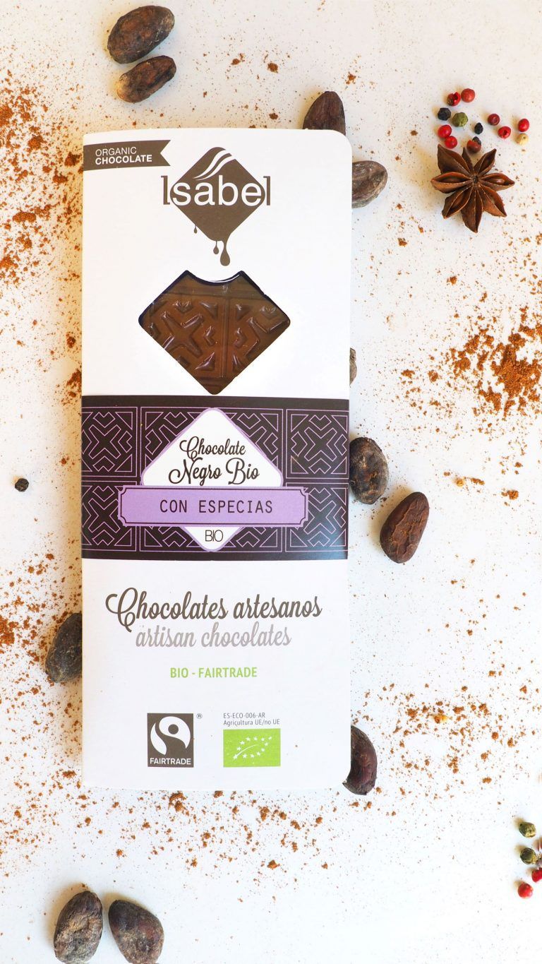 Tableta de Chocolate BIO Negro con Especias - FAIRTRADE