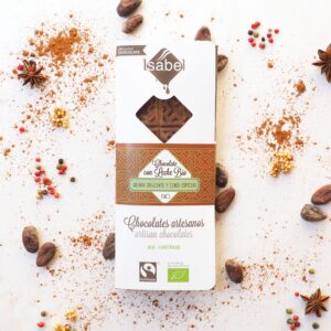 Tableta de Chocolate con LEche BIO con Quinoa Crujiente y Cinco Especias - FAIRTRADE