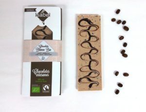 Tableta BIO Chocolate Blanco con Café Arábica y Nuez Moscada