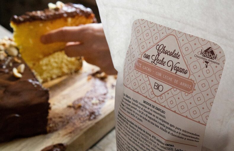 Bizcocho de chocolate bio sin gluten